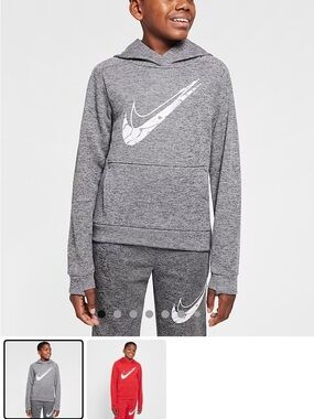 NWOT - Nike Multi-Stain Repel Grey Crewneck Hoodie, youth XL